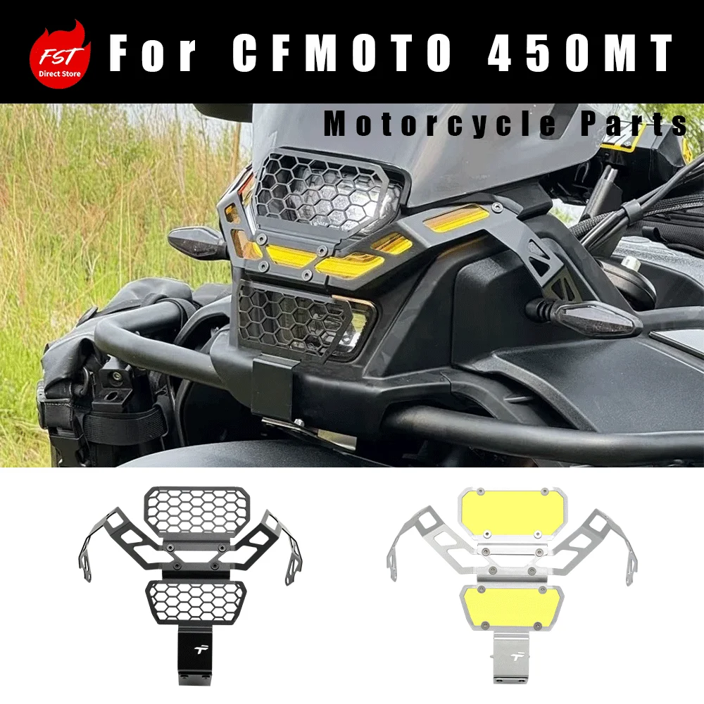 Stainless Steel Color Changing Headlight Anti-Collision Protector for CF Moto 450MT