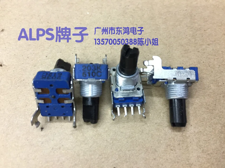 

2PCS/LOT ALPS alpine RK11 type potentiometer 20K, with a median shaft length of 15mm packets of gongs, lines 4 feet