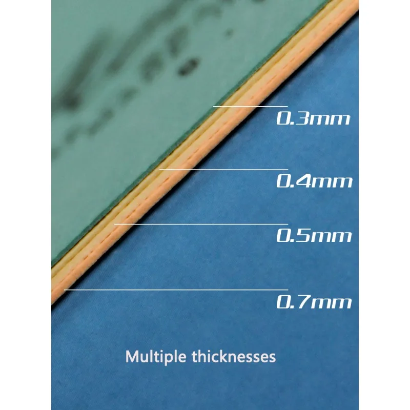 

Накладка для настольного тенниса 0.3-2.2 мм, ультратонкая, случайный цвет, легкая, японская, для нарезной и длинноворсовой резины, для пинг-понга