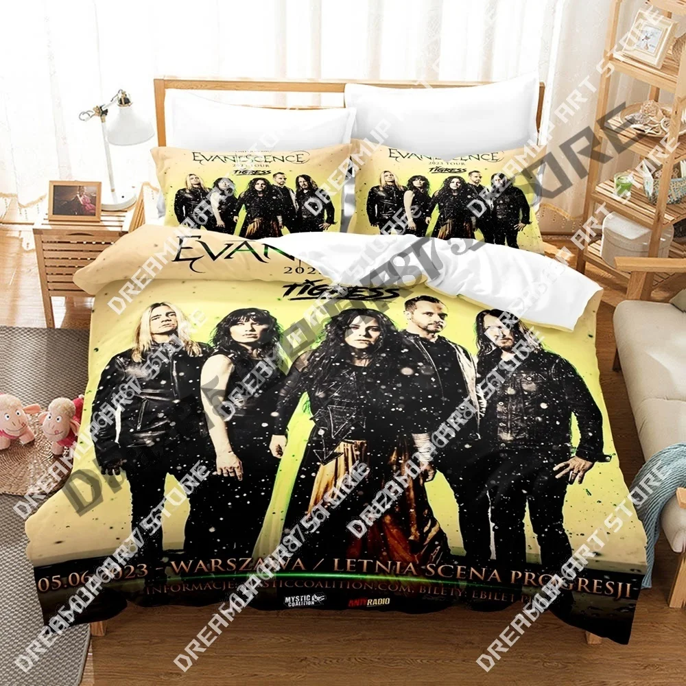 3D Print Evanescence Bedding Set Single Twin Full Queen King Size Bed Set Adult Bedroom Duvetcover Sets Anime Bed Sheet Set