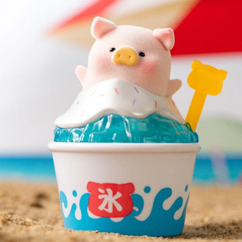 

LuLu Pig Beach Party Blind Box Toys for Girl Figure Action Caja Sorpresa Surprise Box Kawaii Model Collection Doll Birthday Gift