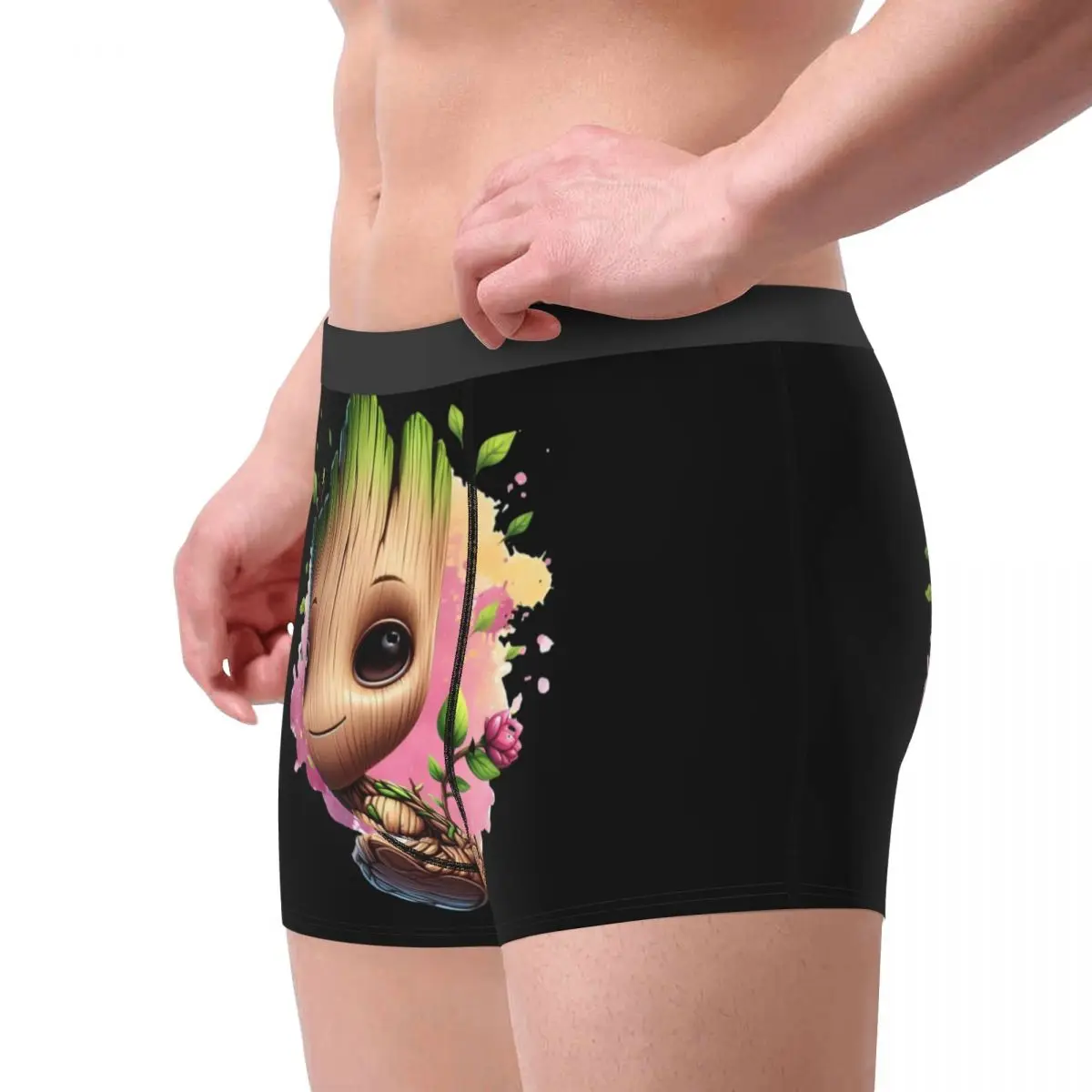 ملابس داخلية رائعة من Guardians Of The Galaxy I AM GROOT Monster Boxers سراويل داخلية مريحة للرجال