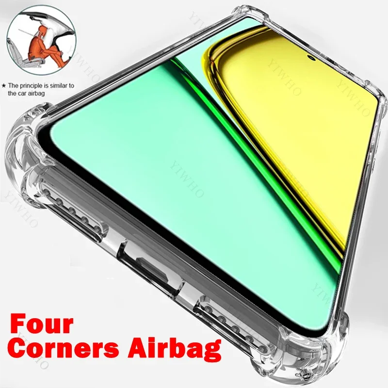 Safety Luxury Clear Phone Case for Realme C67 6.72