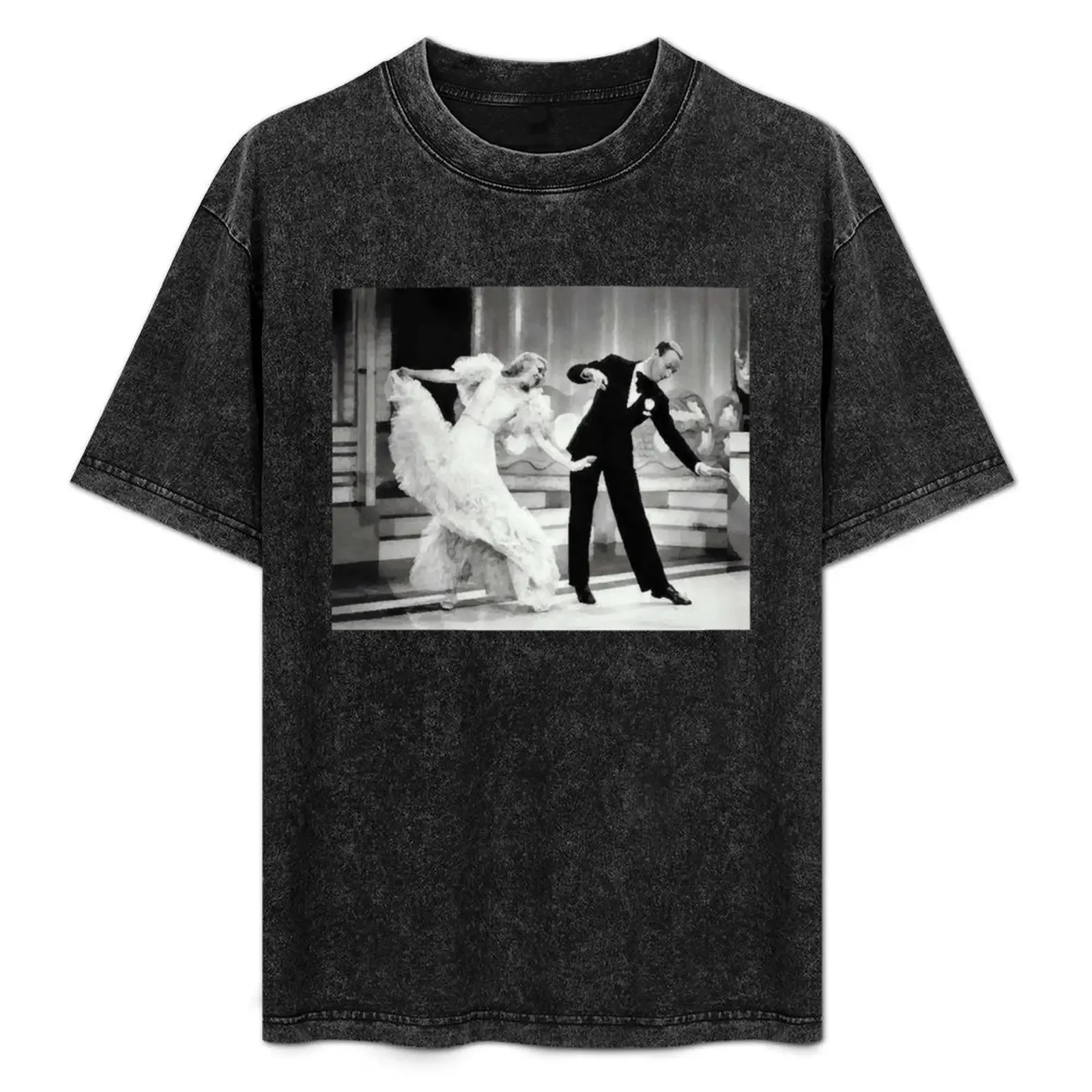

Ginger Rogers and Fred Astaire dancing fan art T-Shirt kawaii clothes anime custom t-shirts sublime mens graphic t-shirts anime