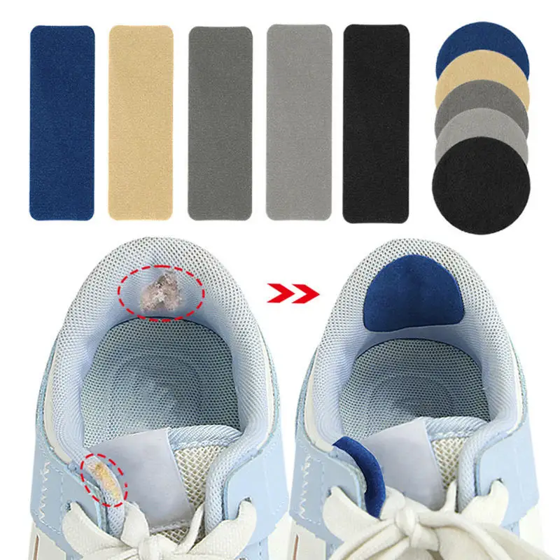 6pcs Shoe Heel Repair Patches Multi Color Inside Hole Repair Shoe Patches for Sneaker Shoes Heels Shoes