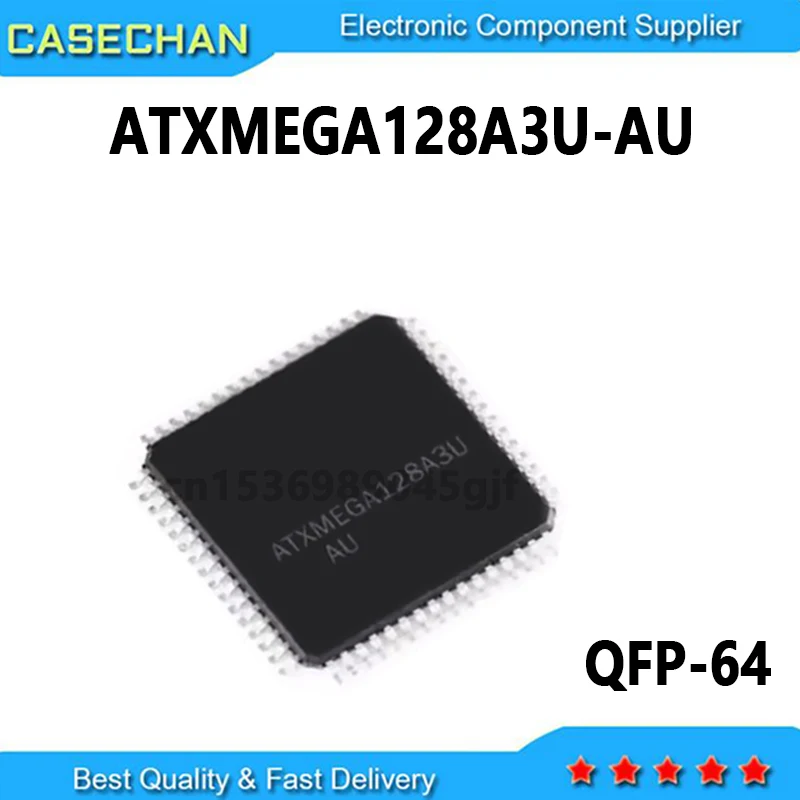 1 peça novo e original ATXMEGA128A3U-AU 128A3U-AU atxmega128a3u QFP-64 em estoque chip ic