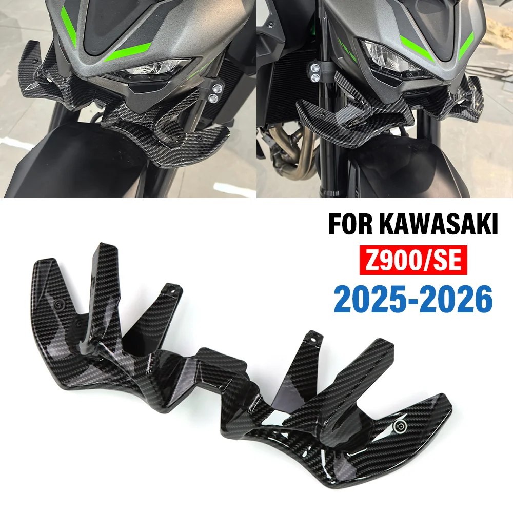 

Для Kawasaki Z900 Z900 SE 2025-2026 мотоцикл голая нижняя губа передний спойлер клюв прижимная сила спойлер крылышко аэродинамическое крыло