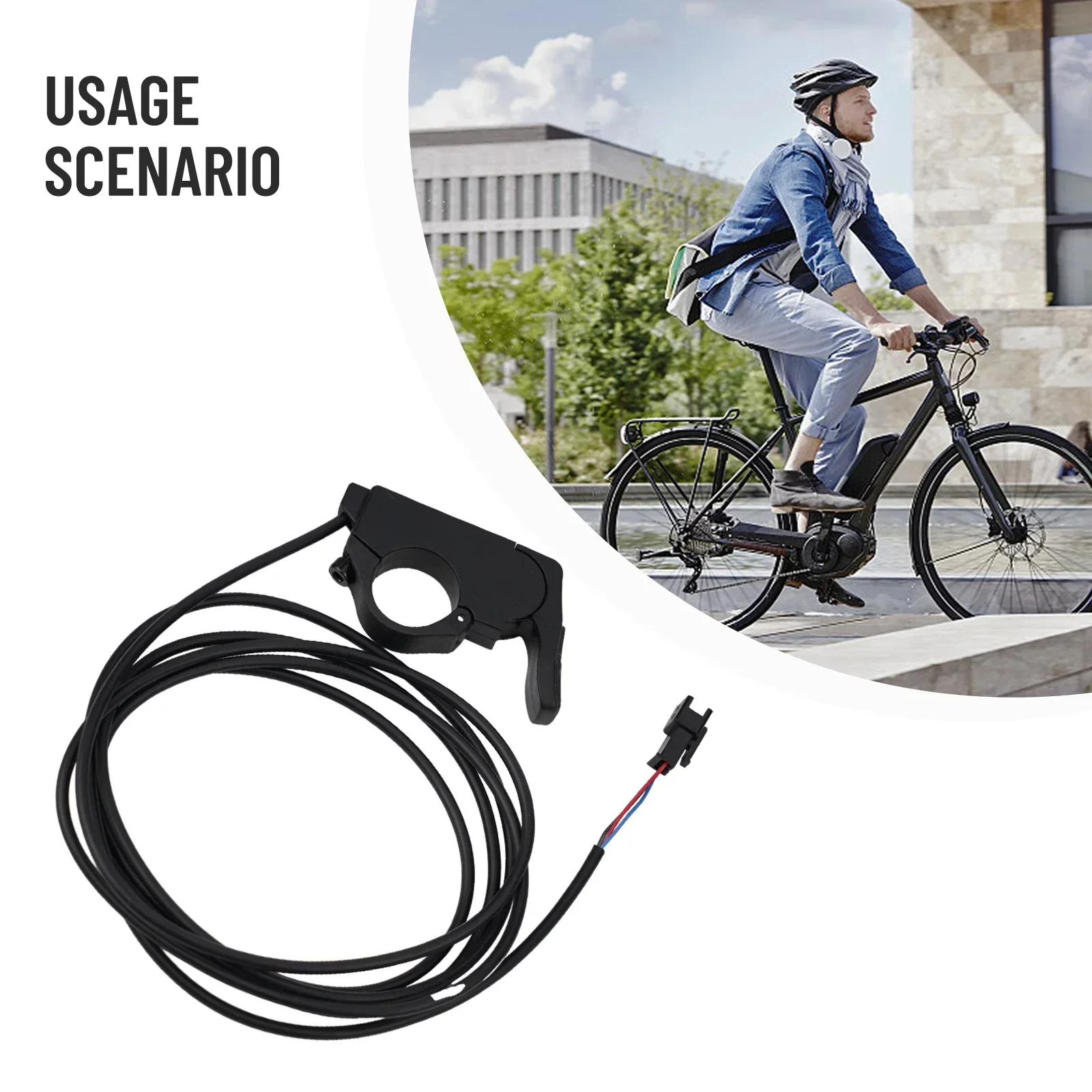 

Bike Upgrades E-Bike Speed Control Trigger Thumb Throttle Adaptable For Any Setup Comfortable Grip Easy Installation