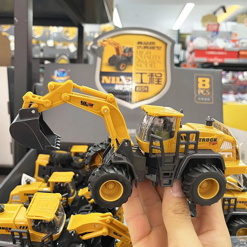 Hot Selling Children Toys Inertia Engineering Car Beach Truck Excavator Simulation Fun Excavator Toy Children's Birthday Gift