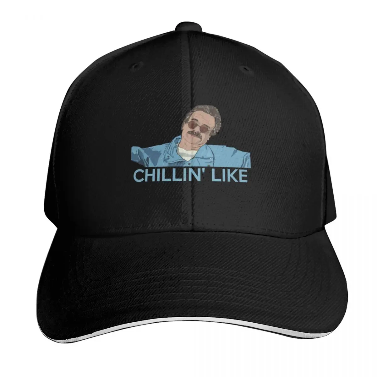 Weekend at Bernies, Chillin Like, Bernies Baseball Cap Snapback Flat Bill Strapback Dad Hat Six Panel Structured Crown