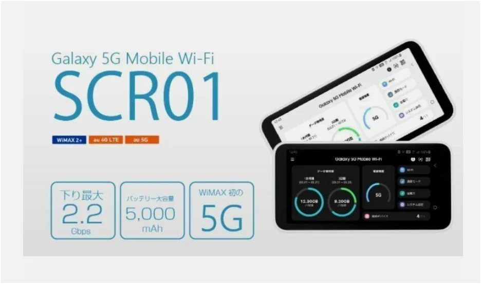 ZEARTS Samsung Galaxy 5G Mobile Wifi SCR01 Sim Free Przenośny router Bezprzewodowy Mini Wi-Fi (20% nowy z oryginalnym pudełkiem ma wtyczkę)