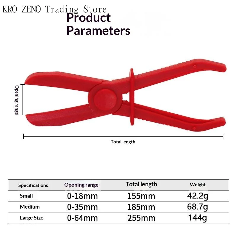 1/3Pcs Hose Clamp Brake Fuel Water Line Clamp Plier Hands Free Tool Nylon Hose Clamp Tool Set Car Repair Tools Hose Pliers