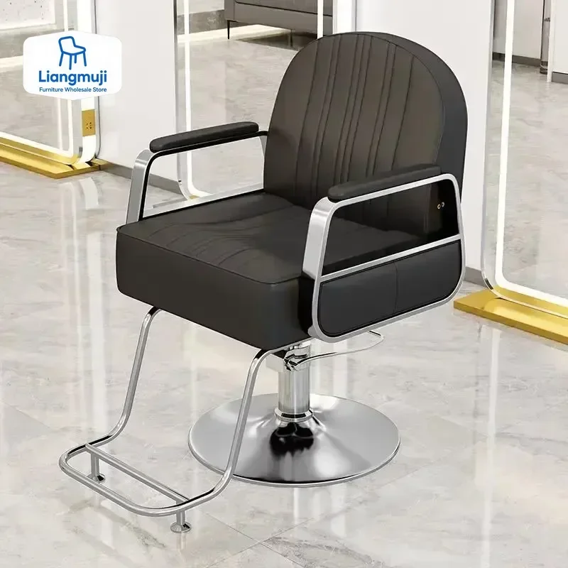 

Luxury Aesthetic Barber Chairs Professional Pedicure Swivel Height Adjustable Hairdressing Chair Vanity Barberia Salon Furniture