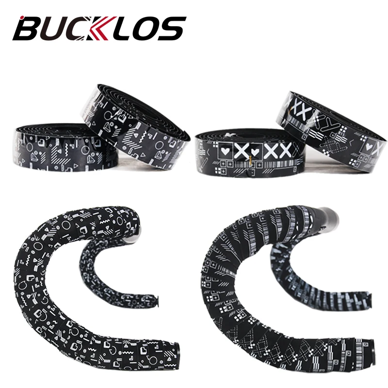 

BUCKLOS Soft Bicycle Handlebar Tape EVA PU Bike Bar Belts Professional Road Cycling Tapes Durable Handle Bar Wrap with Plugs