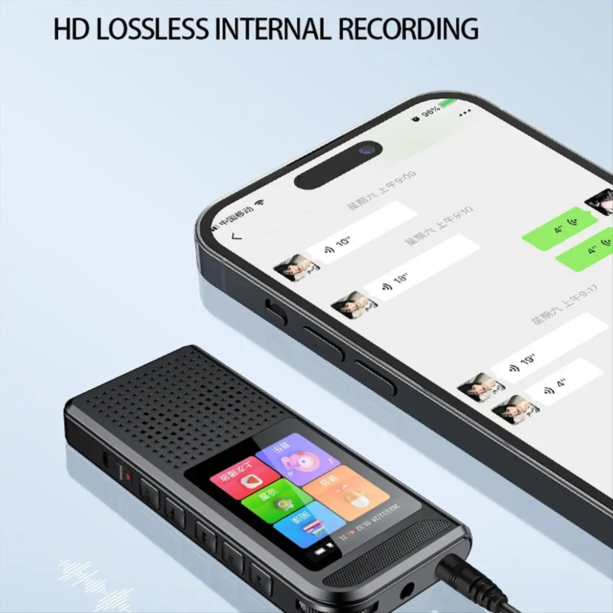 Goodprice Denoise Mini High Quality PCM Audio Dictaphone 1536Kbps External Microphone Digital Voice-Activatcd USB Recorder 64G