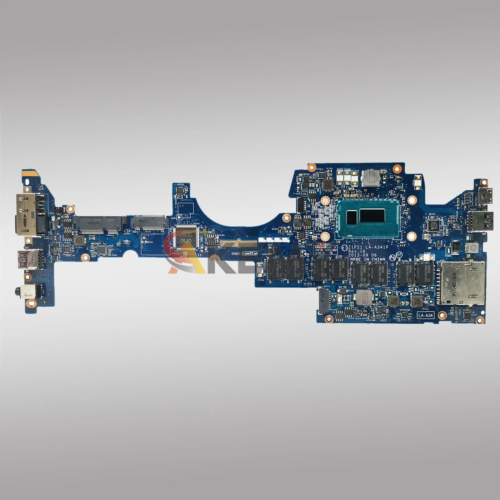 Placa-mãe para laptop LA-A341P para Lenovo Yoga S1 com i3 i5 i7 4a geração 4GB 8GB RAM 100% totalmente testada