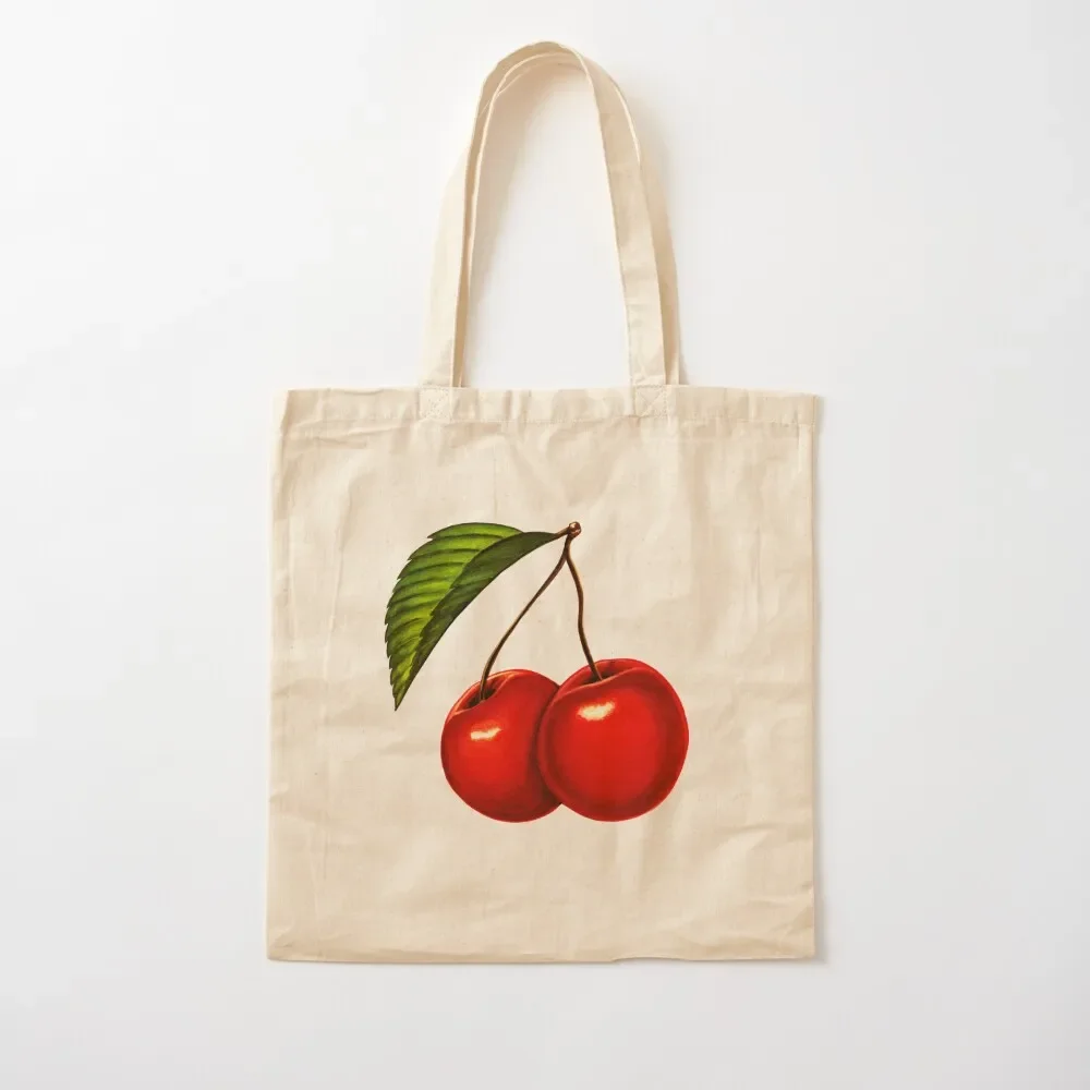 Cherry Pattern Tote Bag reusable grocery bags woman shopping bag Shopper bag Canvas shoulder