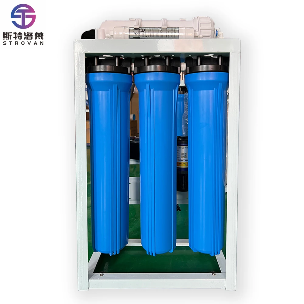 STLF Hot Selling 20 Inch Blue Fat Water Filter Housing Customizable Triple Filter Plastic Manual for RV Hotel Use