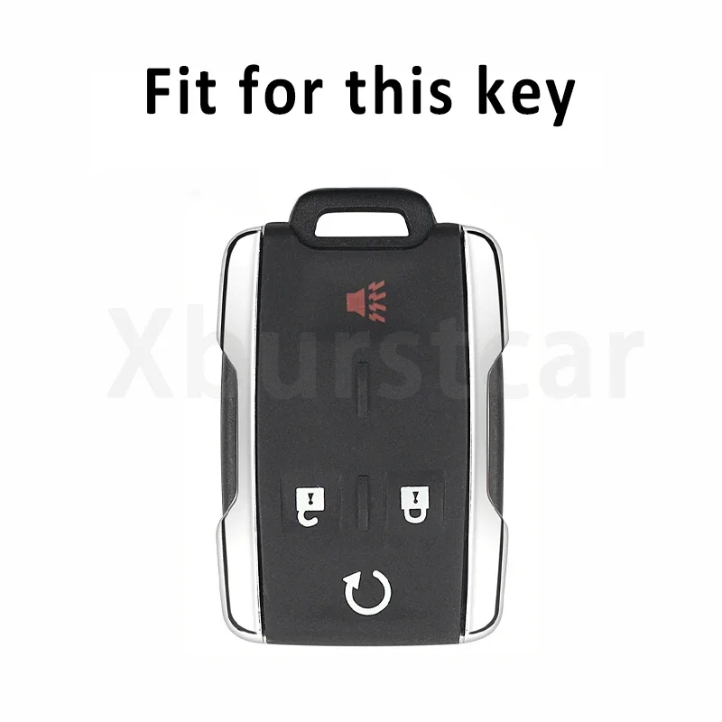 TPU Car Key Case Cover for Chevrolet Colorado Silverado 1500 2500HD 3500HD GMC Yukon Sierra Canyon Keyless Auto Shell Fob Bag