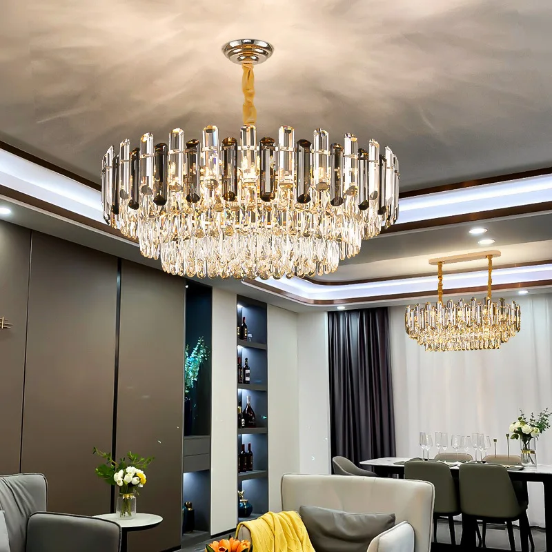 modern style light luxury crystal living room chandelier Modern master bedroom dining room lighting indoor decor home decor