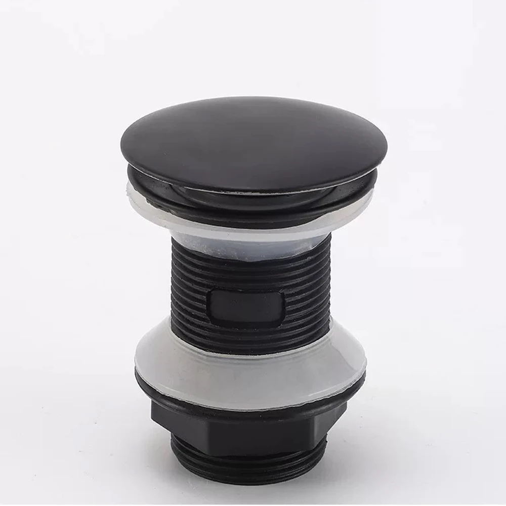 Filtro de desagüe emergente para baño, válvula de tapón de residuos, Material PP, cabezal de agua para lavabo, juego de tapón de fugas, clic Clack