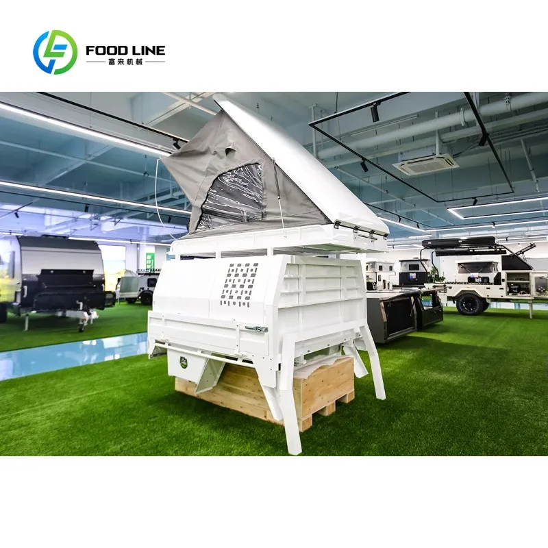 Customized Truck Canopy Camper Aluminum Hard Shell Pickup Camper Pop up Roof Tent for 4x4 Off Road Camping