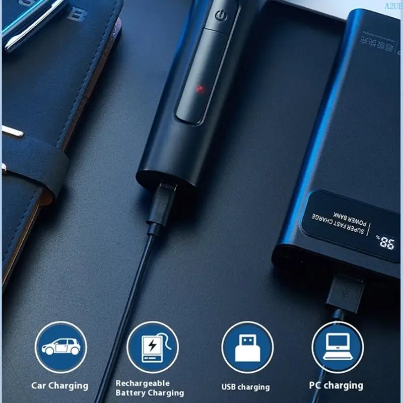 A2UE Fashion Small Electric Shaver IPX7 قابلة لإعادة الشحن الملمس ABS