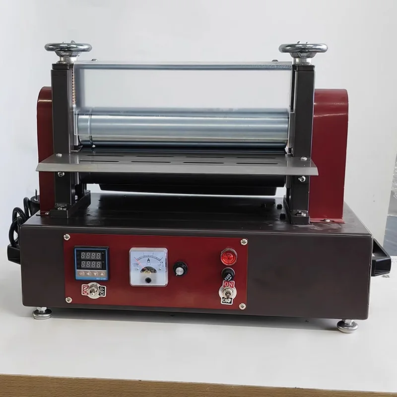 Table heating stripping machine Leather folding press ironing machine Leather stripping machine Shoulder strap flat strip pressi