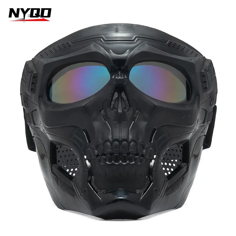 

Motorcycle Riding Goggles Outdoor Sports Face Mask Moto Rider Tactical Helmet Off-Road Gear