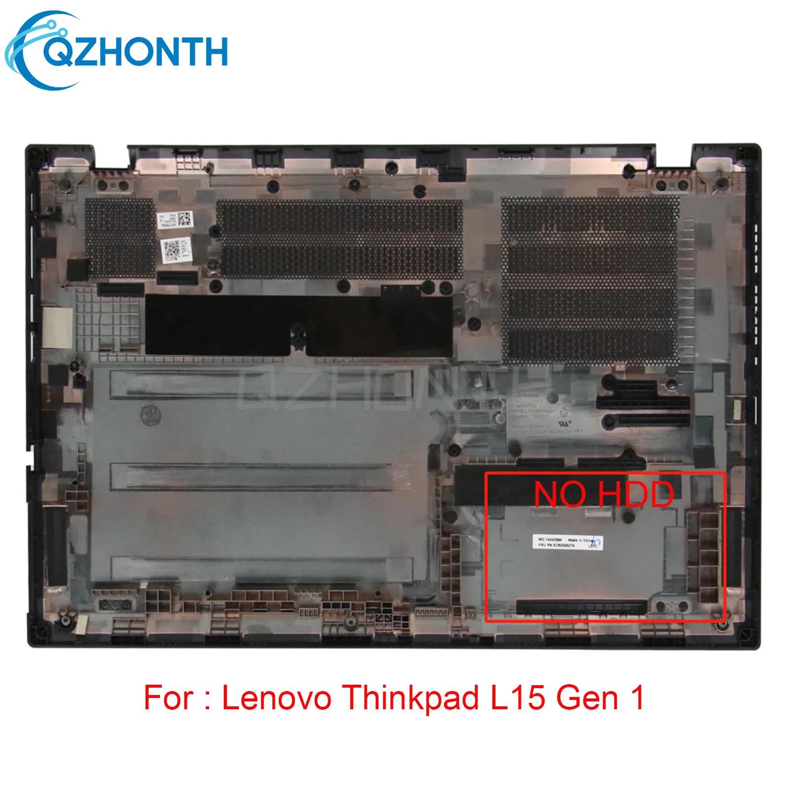 Новинка Нижняя крышка корпуса для Lenovo Thinkpad L15 Gen 1 без HDD (черный) 5CB0S95379 15,6"