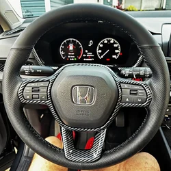 Customization Black Hand Sewing Microfiber Leather Car Steering Wheel Cover Accessories For Honda Accord Civic 11th Gen 2023