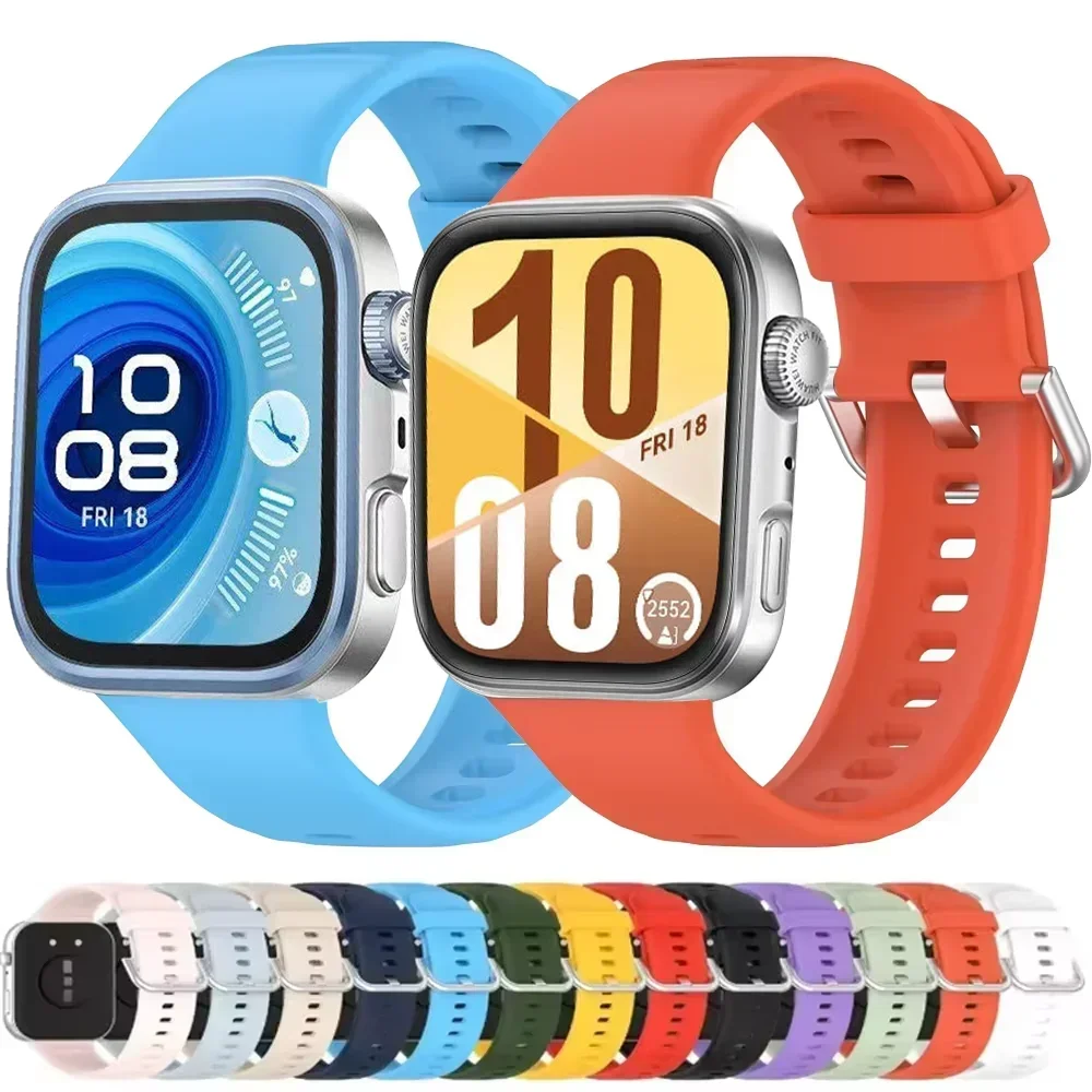 Offizielles Sport-Silikonarmband für Huawei Watch Fit 3 Fit 4-Band, atmungsaktives Armband, Armband für Huawei Watch Fit 4 Pro Correa