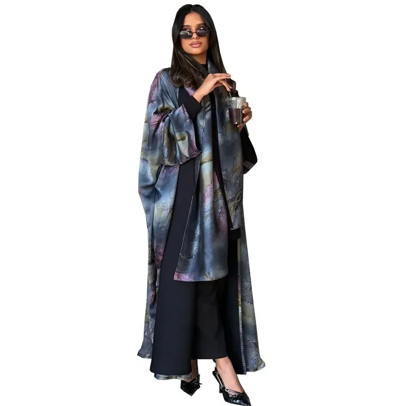 

Open Abayas For Women Dubai African Muslim Fashion Dress Caftan Marocain Evening Party Dresses Boubou Robe Djellaba Femme 2025