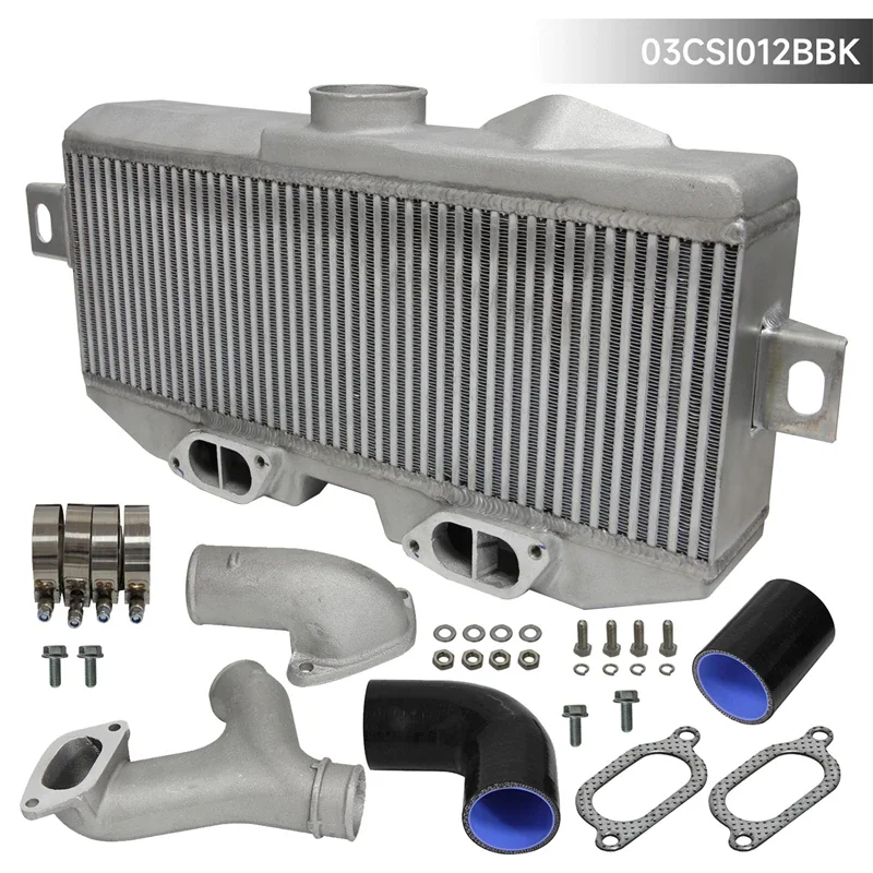 Supporto superiore per aggiornamento intercooler + tubo a Y + viti adatto per Subaru WRX STI EJ20/EJ25 GD/GG 2.0L/2.5L 2002-2007 Nero/Rosso/Blu