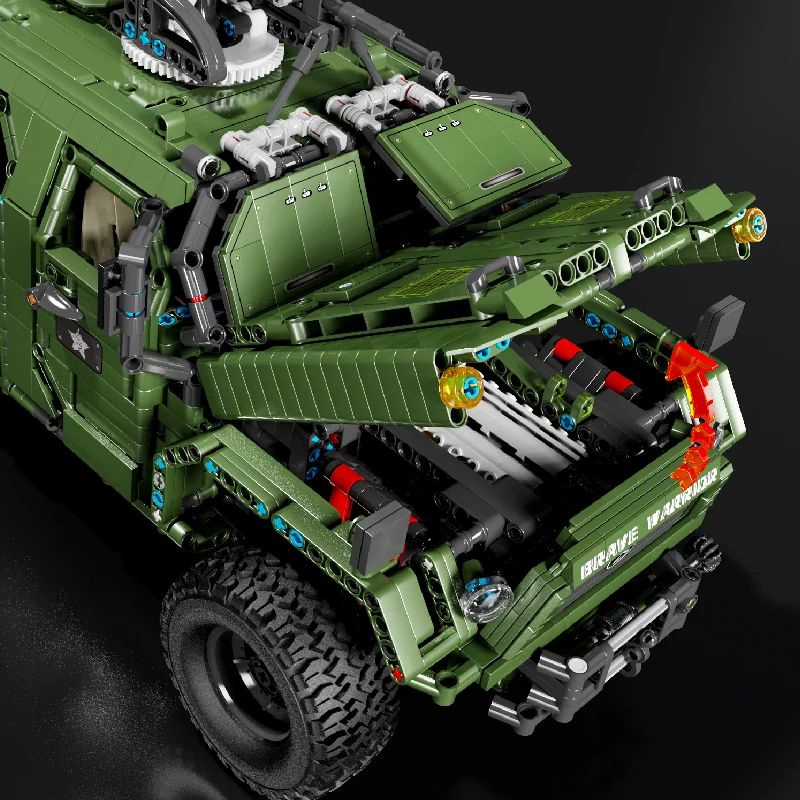 3175PCS Military Off Road Fahrzeug Bausteine 1:8 Modell Lkw Montage Modell Bricks Pädagogisches DIY Spielzeug Kinder Geburtstag Geschenke
