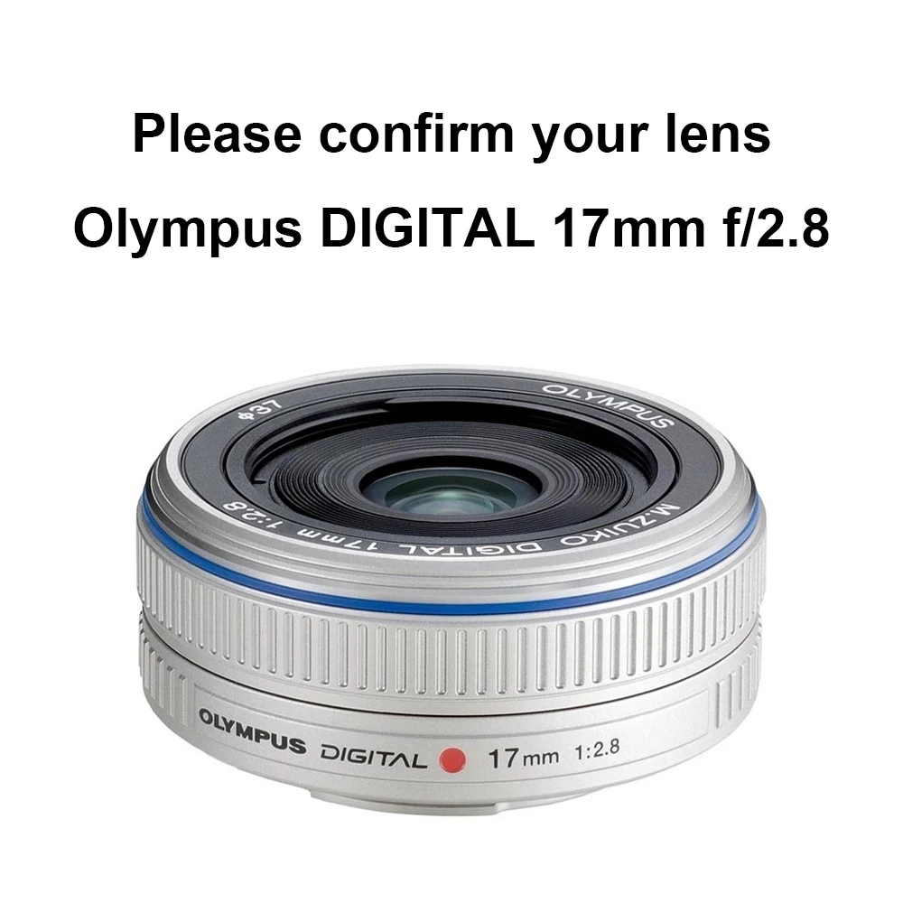 LH-37EP II Sliver โลหะเลนส์สําหรับ OLYMPUS M.Zuiko Digital 17 มม.f2.8 เลนส์