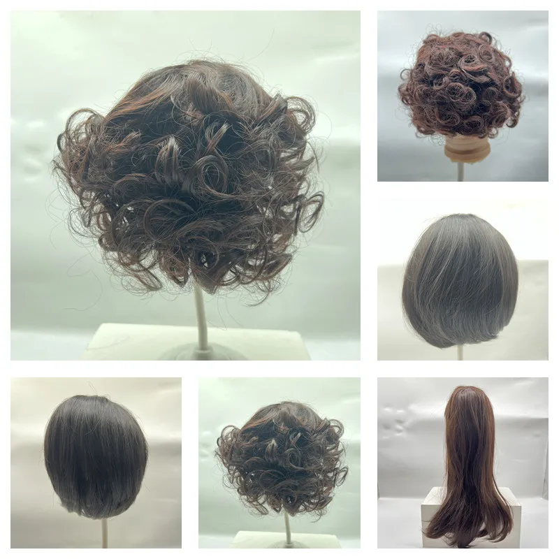 New Models Silicone Reborn Baby Doll / BJD Hair Wig Fits Doll Head Circumference About 37cm/40--44cm DIY Doll Hair Accessories