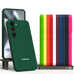 For Samsung Galaxy S24 S25 S23 S22 S21 S10 Plus FE Ultra A55 A54 A35 A16 Silicone Case Shockproof Soft-Touch Back Cover Funda