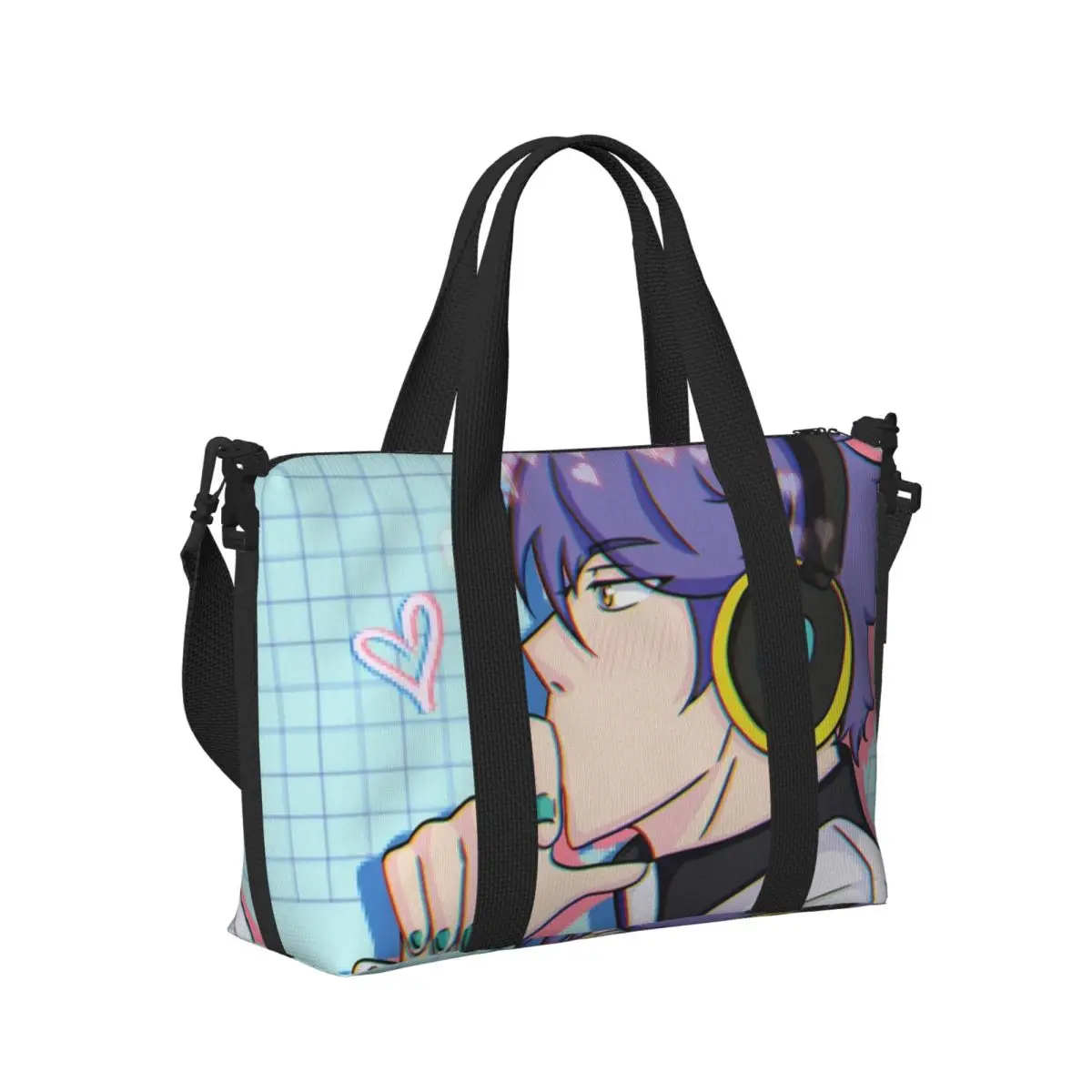 

Пляжная дорожная сумка Leviathan From Obey Me, большая вместительная сумка-тоут для тренажерного зала, йоги, женская дорожная сумка для покупок