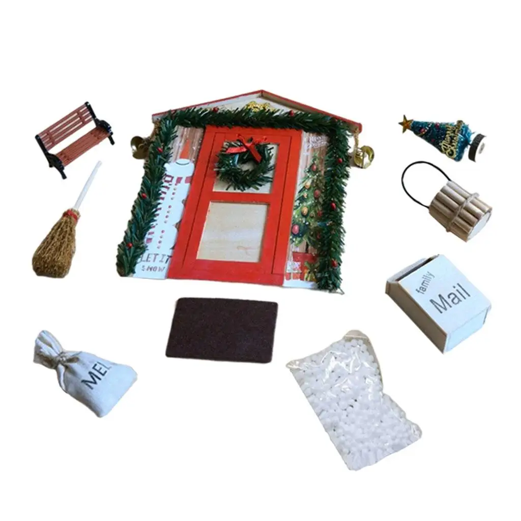 

1/12 Dollhouse Christmas Wooden Toy Furniture Toys for Kids Gifts