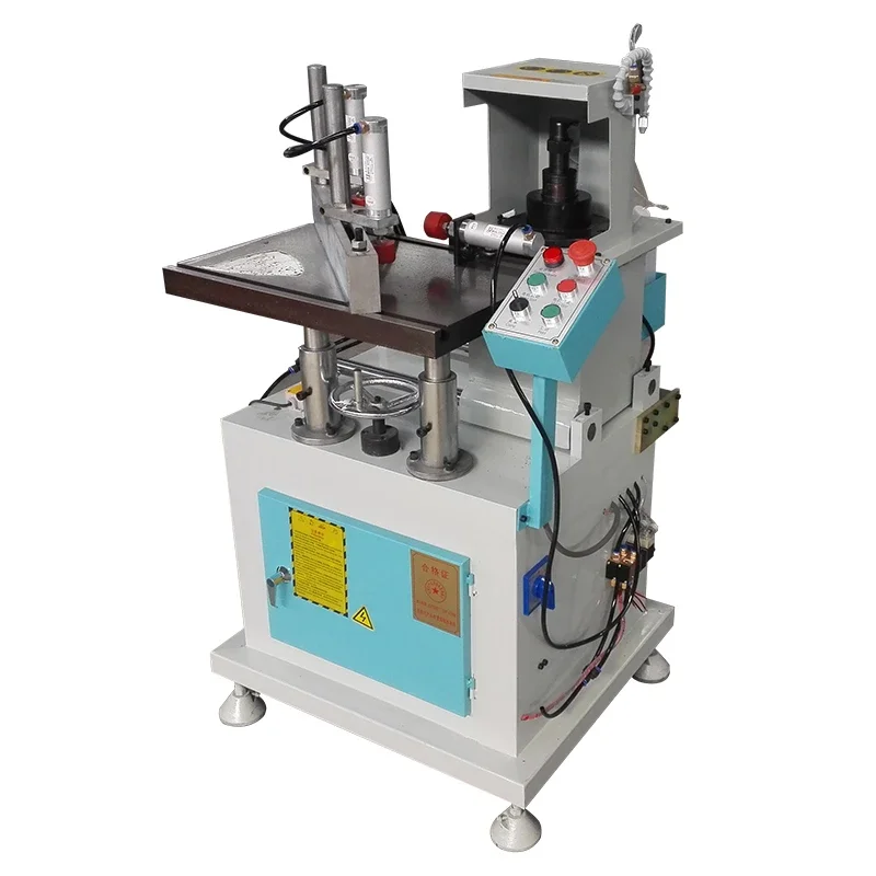 Small vertical milling machine for PVC and aluminum window profile manufacturing