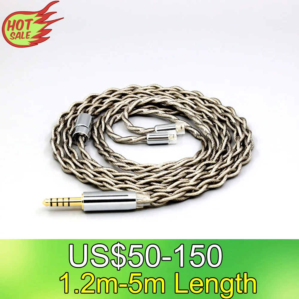 

4 core Pure Silver Graphene Silver Plated Shield DIY Headphone Earphone Cable For Sennheiser IE8 IE8i IE80 IE80s IE8I 7936