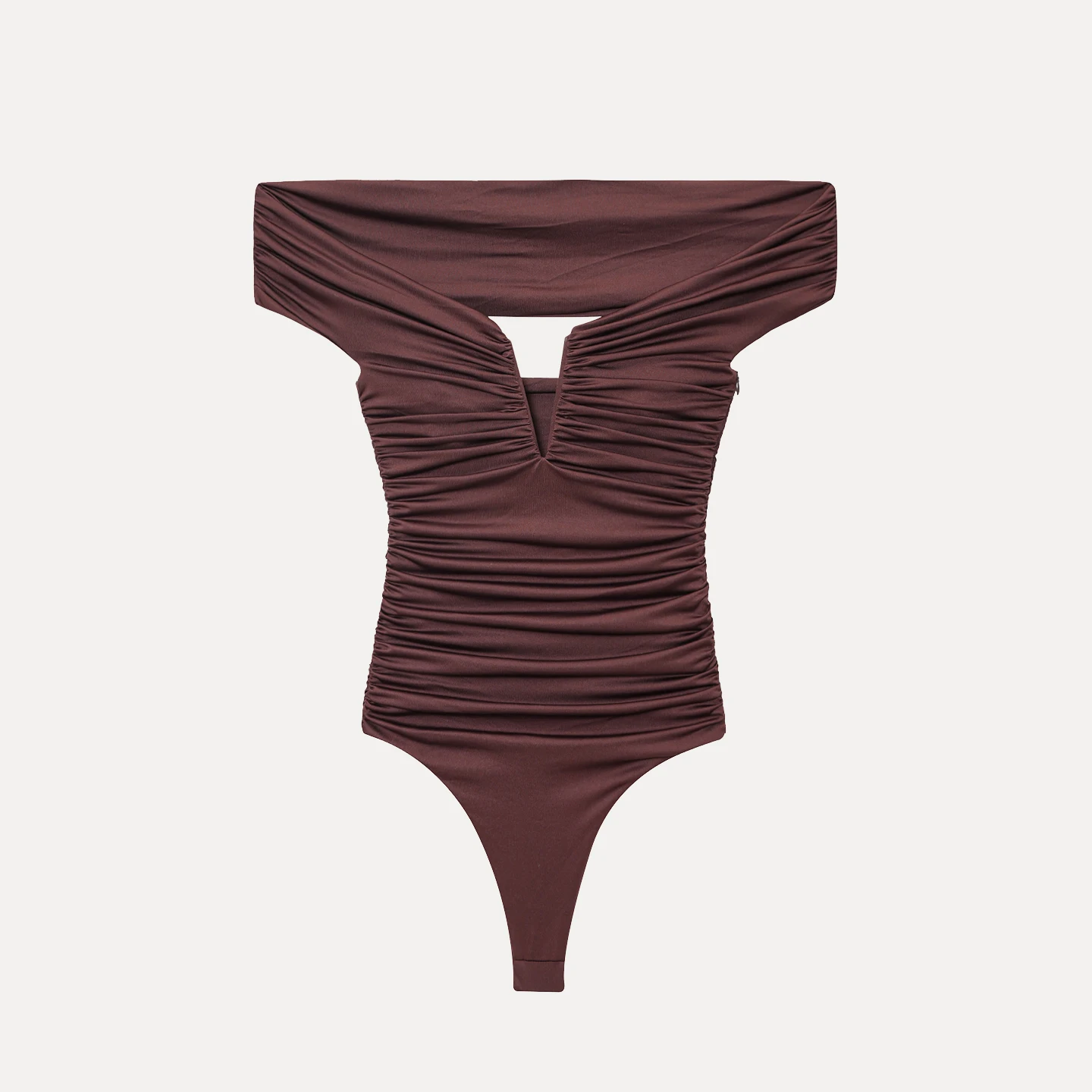 

Z Women's Faionable Mixed Nylon One-Piece oulder Bared High Waist orts Summer 2025 Sexy Personali Chinese Brand