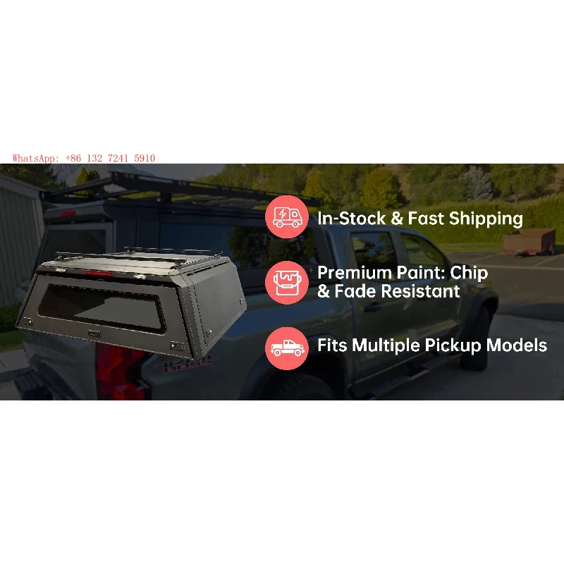 

Best Seller High Performance Waterproof Lockable Hard Bed Cover Universal Pickup Truck Canopy