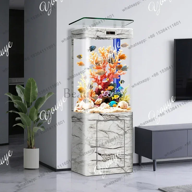

Bottom Filter Fish Tank With Cabinet All-in-one Machine Large Household Intelligent Ecological Vertical Living Room