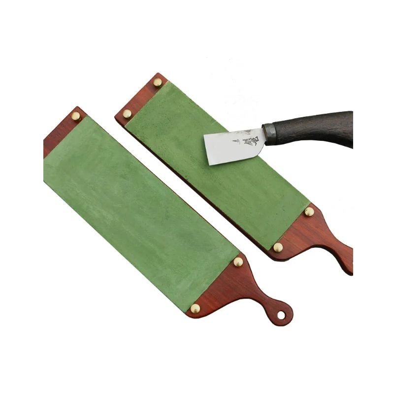 Durable Aluminum Base Leather Strip Polishing Tool 2026 New Portable Sharpening Aid for Kitchen Knife Maintenance