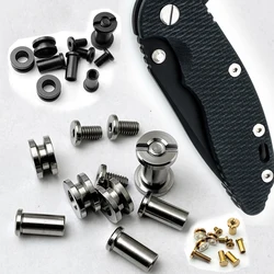 Conjunto completo de parafusos de liga de titânio Faca Handle, Kit Completo de Hardware para Rick Hinderer 3.5 in Spindle, Suporte Eixo XM18, 1 PC