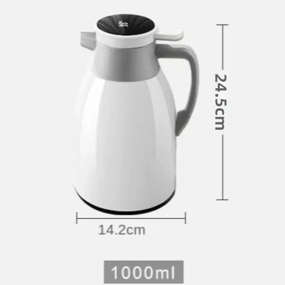 1-Liter Glass-Coated Water Bottle, Large Capacity Water Bottle, Kitchen Thermal Kettle, Digital Display
