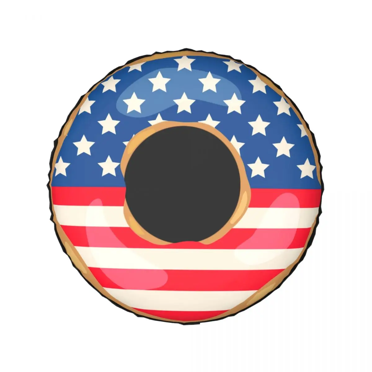 American Patriotic Donut With Flag Of USA Spare Tire Cover for Jeep Mitsubishi Doughnut Car Wheel Protectors 14