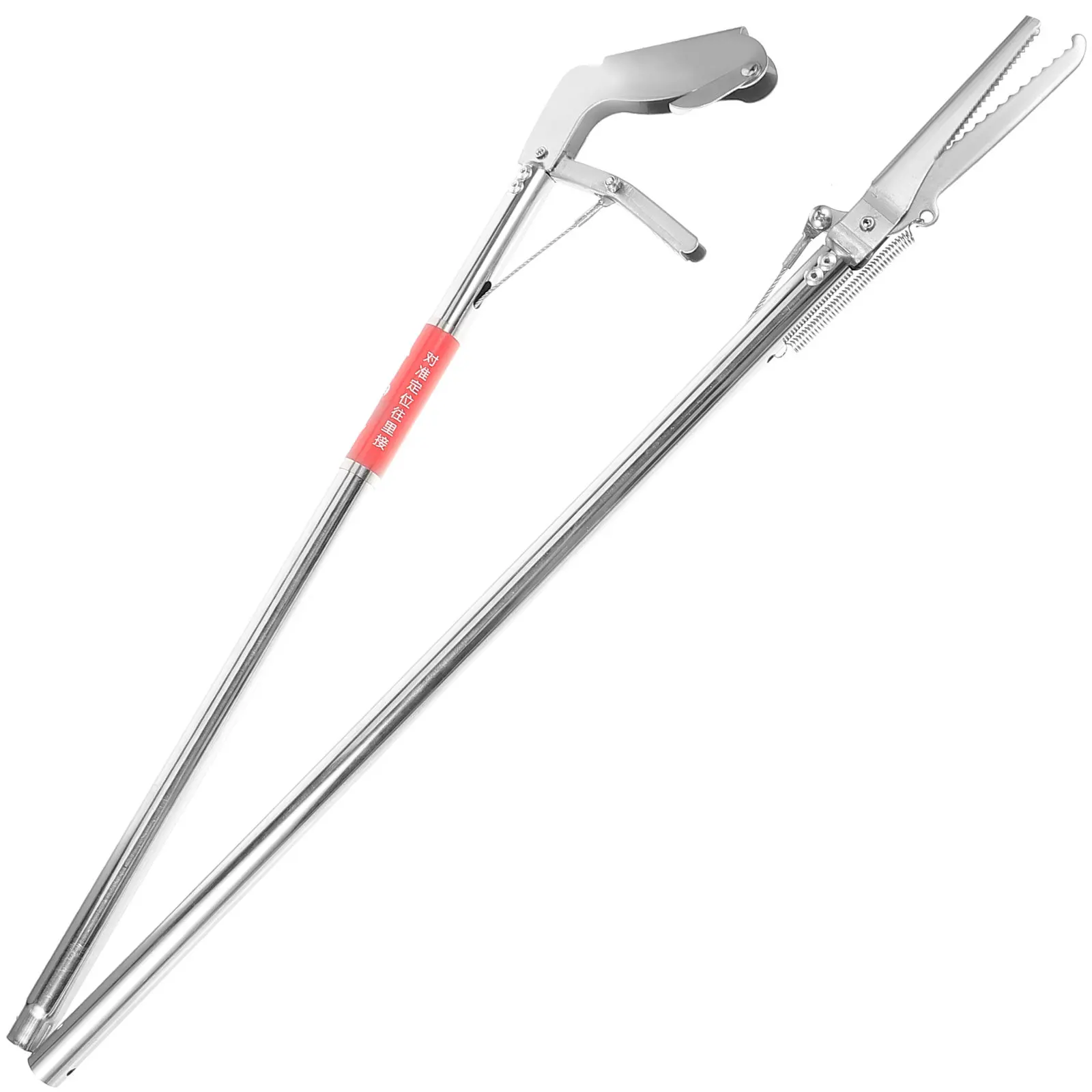 

Stainless Steel Folding Snake Clamp Lightweight Durable Outdoor Catcher Clip Multipurpose Snake Grabber Tool Easy to Use